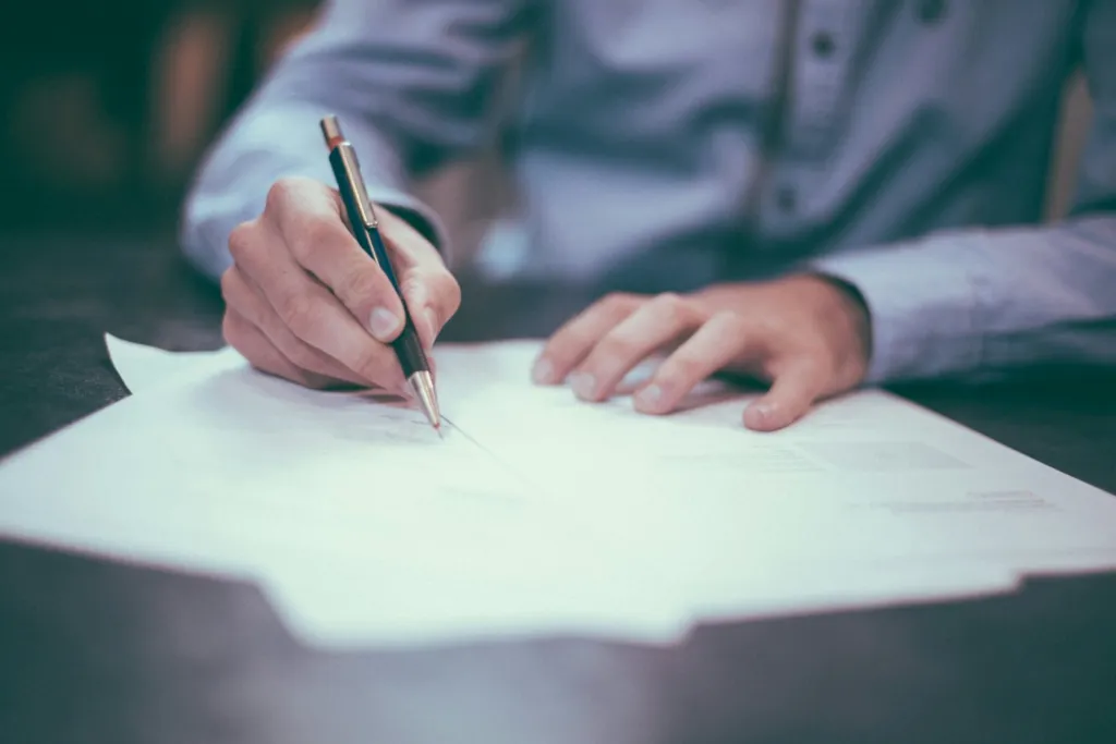 Reviewing and signing disposition documents
